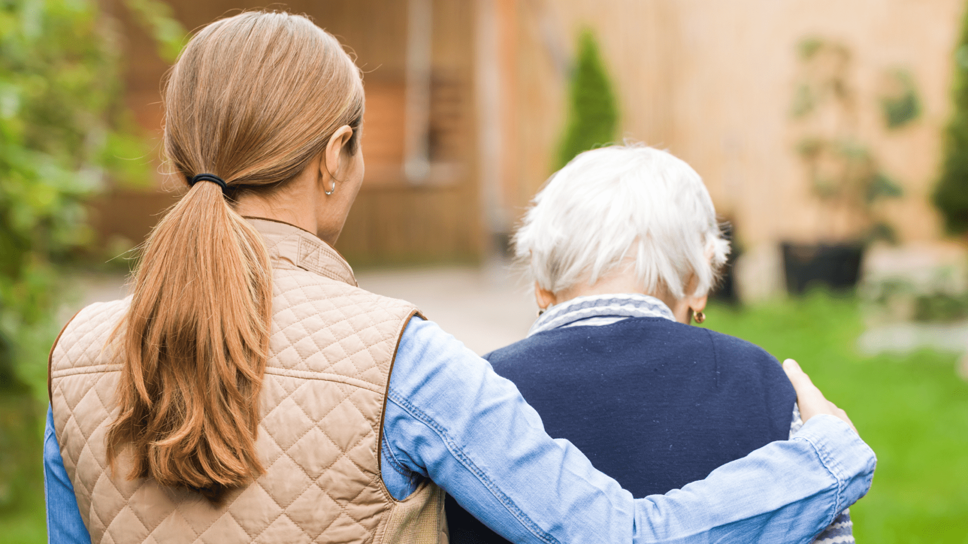 woman with her hand on her grandmother